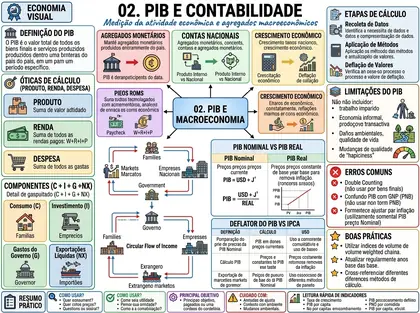 Mapa Mental PIB e Contabilidade