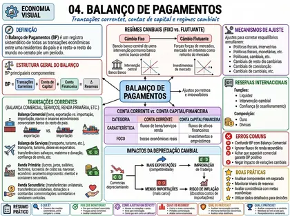 Mapa Mental Balanço de Pagamentos